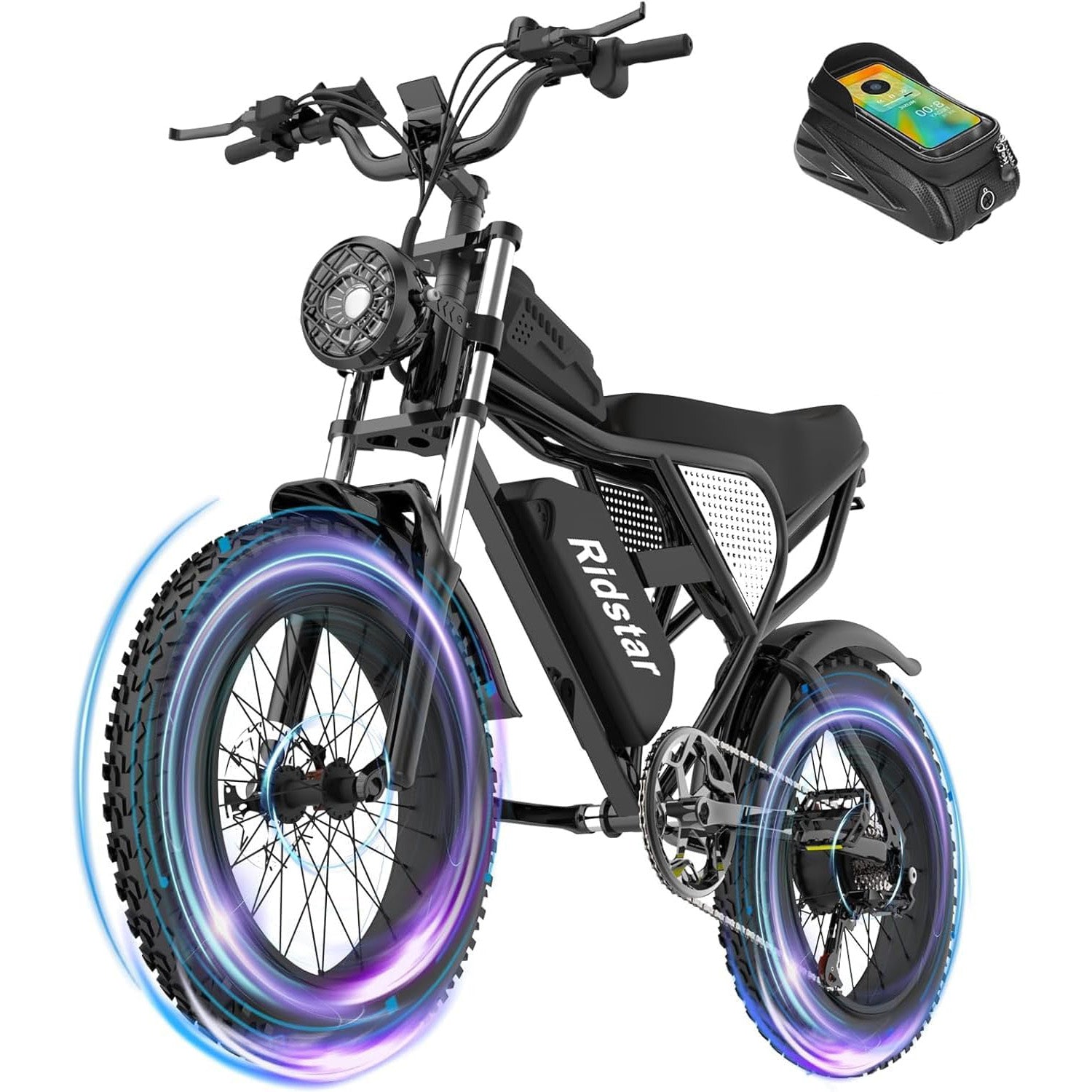 Ridstar Q20: Fat Tire Mountain Bike with 1500W 48V 20AH, In A Unique Offer!