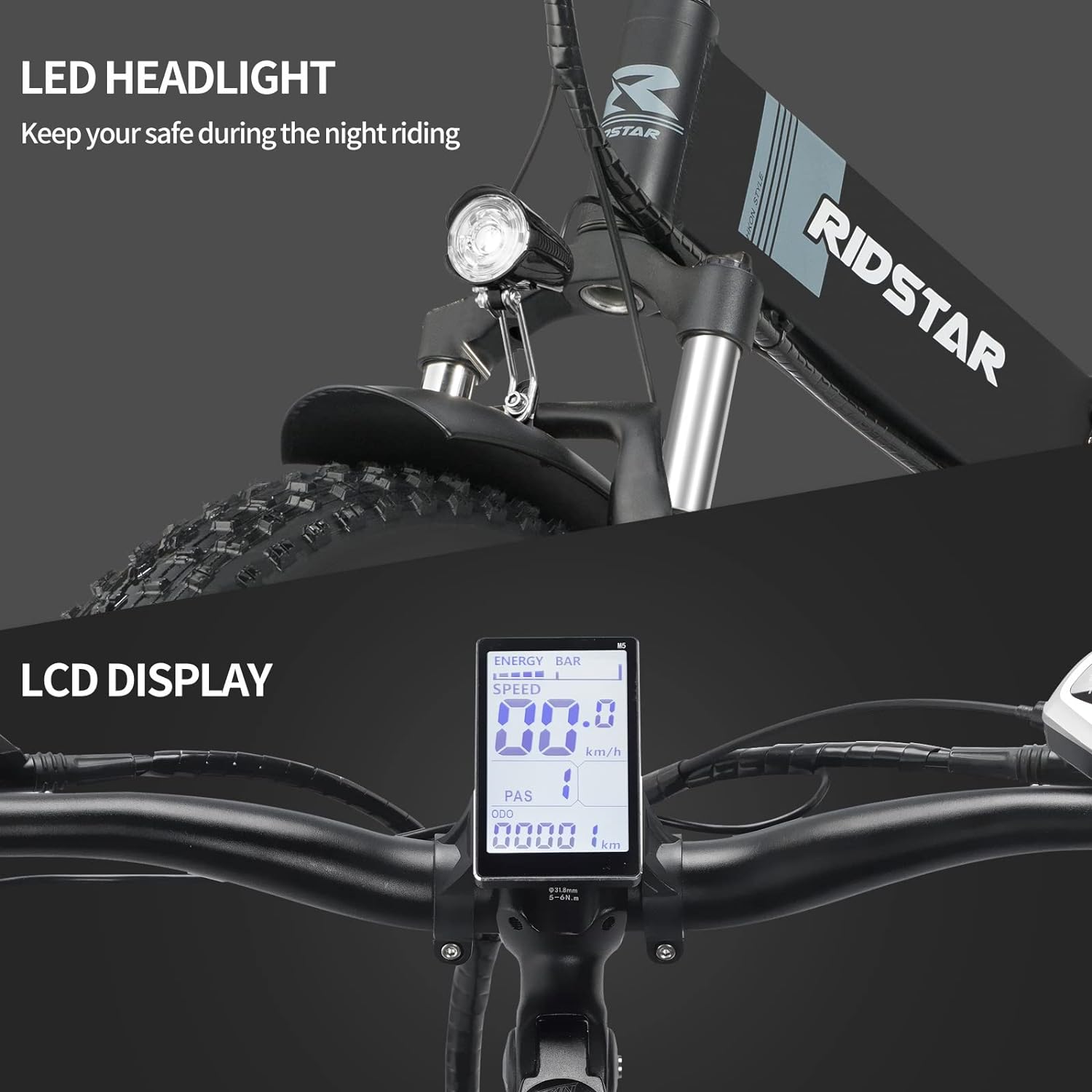 Ridstar H20 1000W Electric Mountain Bike