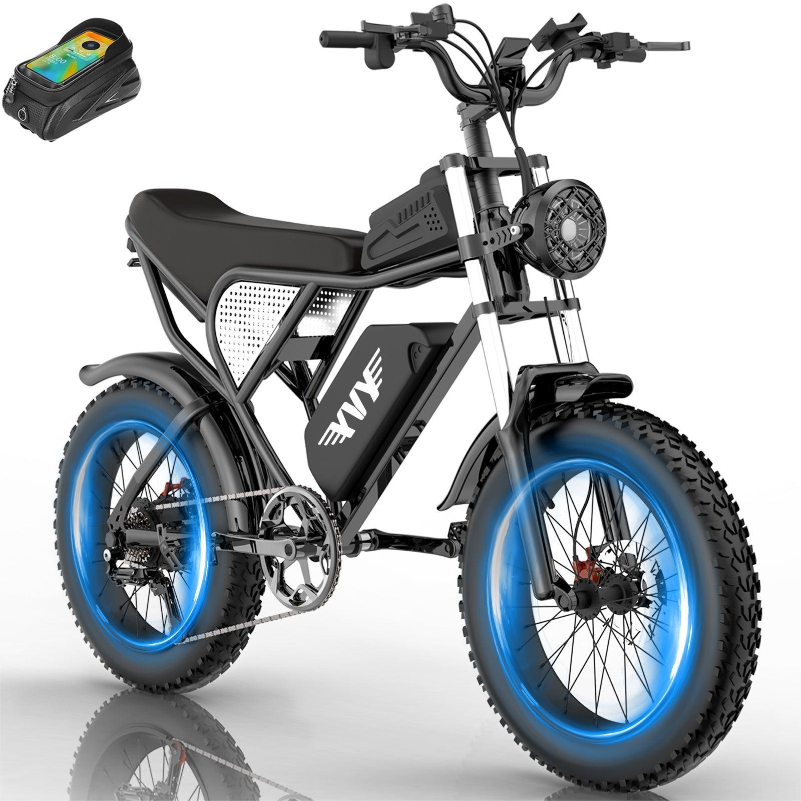 【US Stock】 YVY K20 1500W Fat Tire Electric Bikes