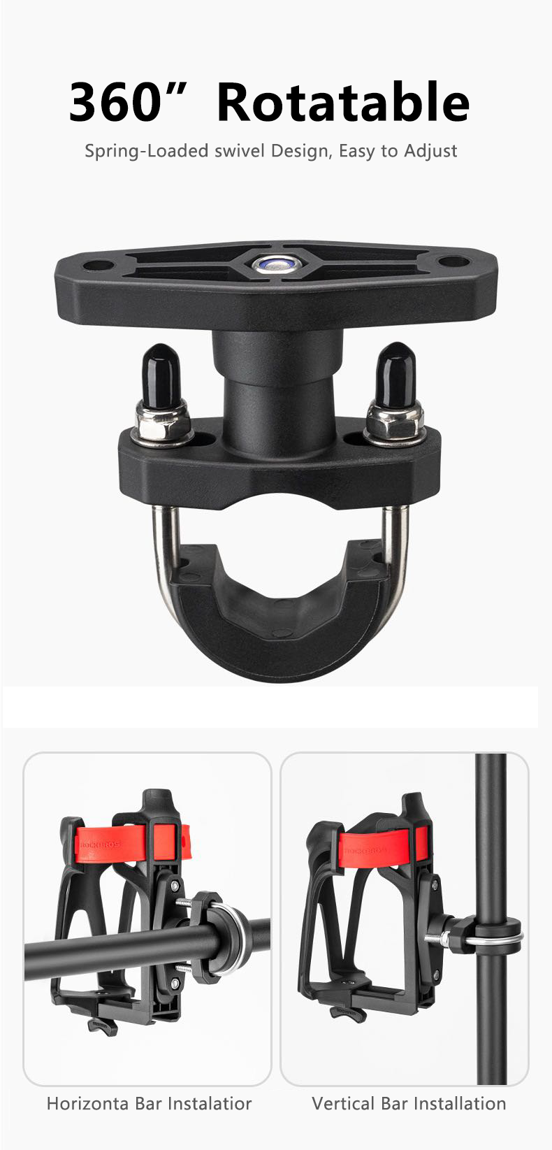 Ridstar Adjustable Bottle Cage for Bikes
