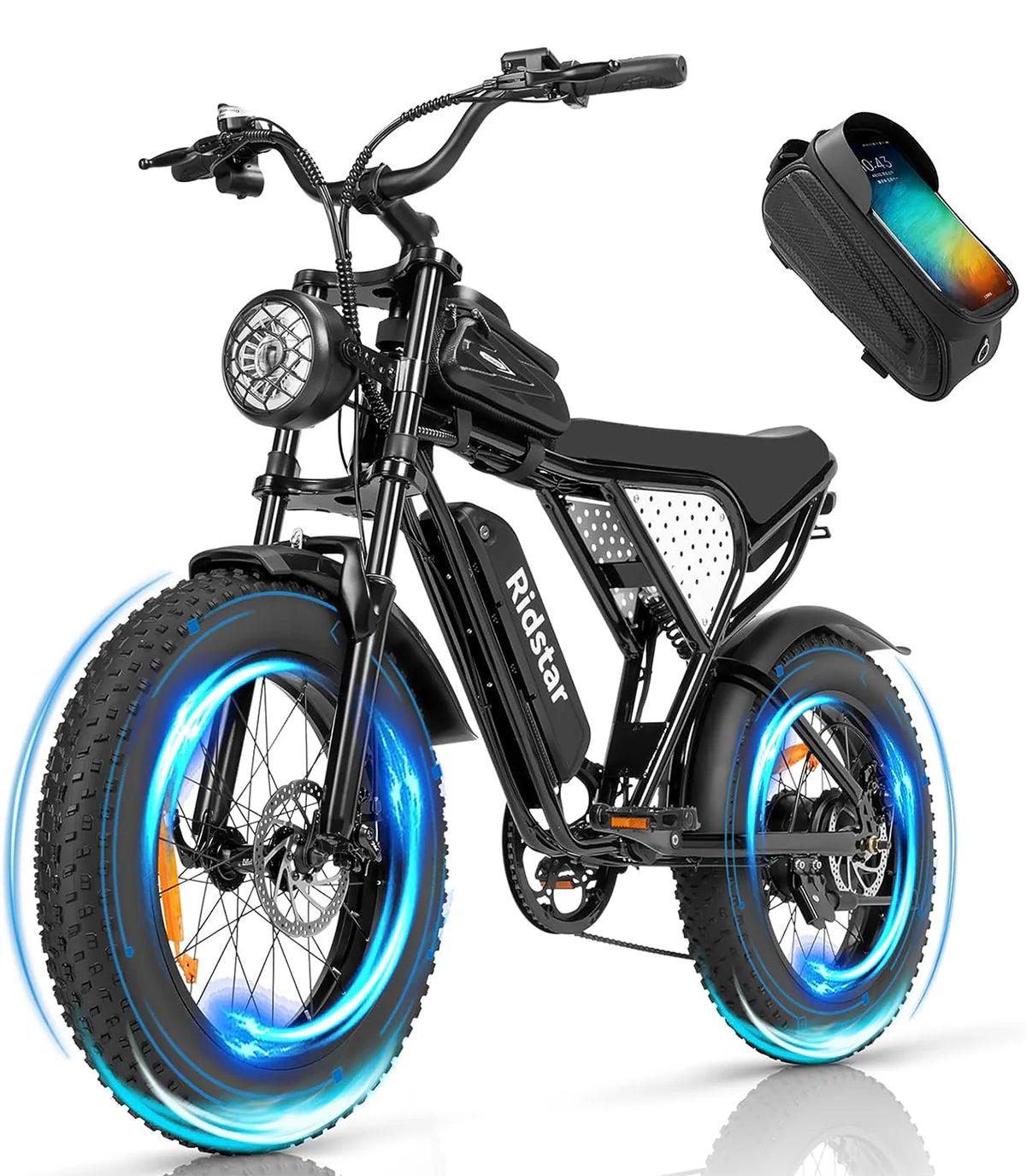New Ridstar Q20 Lite 1000W 48V 15AH Fat Tire Electric Bicycle