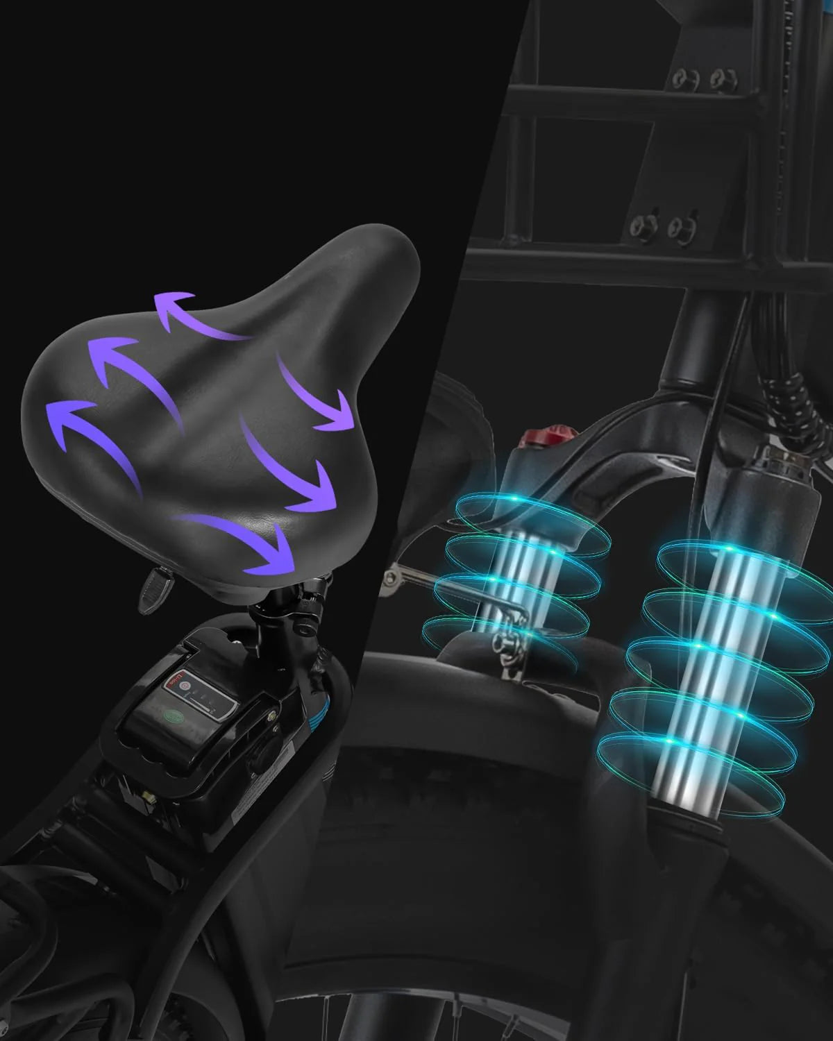 【EU Stock】Ridstar MN26 1500W Unfoldable Fat Tire Mountain Ebike