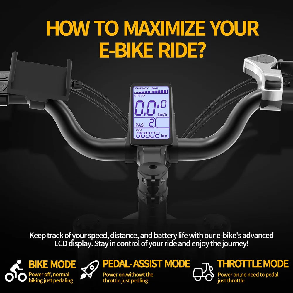 New Ridstar Q20 1500W 48V 20AH Fat Tire Ebike