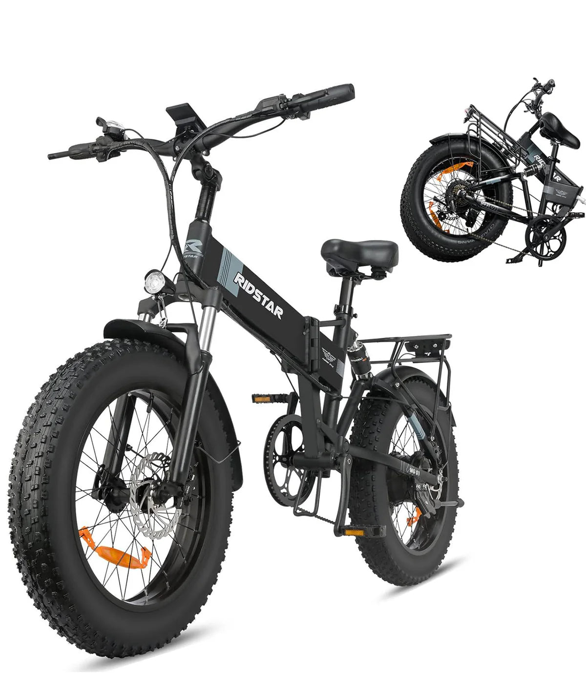 New Ridstar H20 1000W Electric Mountain Bike