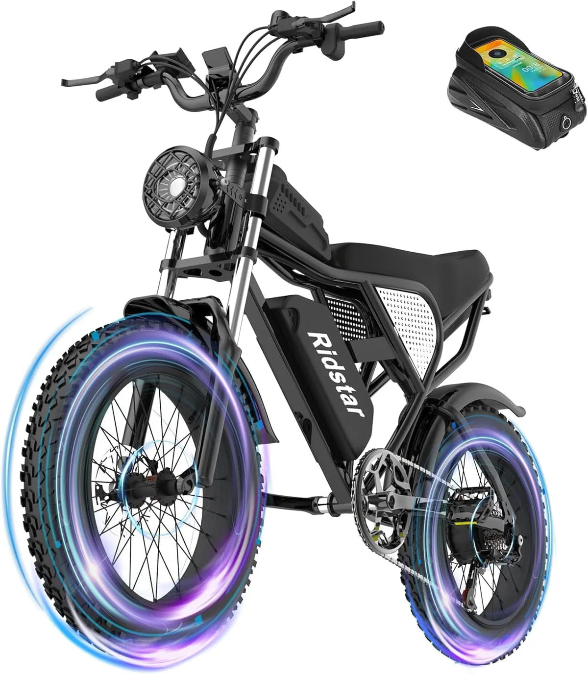 New Ridstar Q20 1500W 48V 20AH Fat Tire Ebike